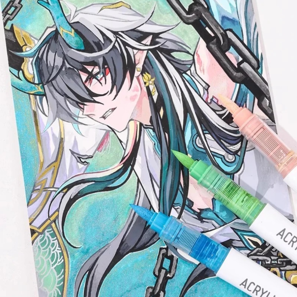 LANGUO 24-288 Colors Acrylic M – обзор и цена Illustration Marker Set
