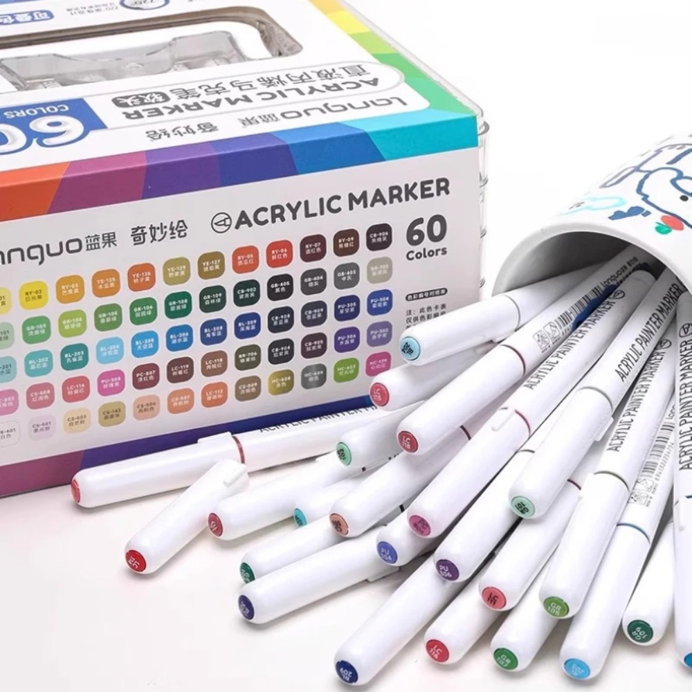 LANGUO 24-288 Colors Acrylic M – обзор и цена Illustration Marker Set