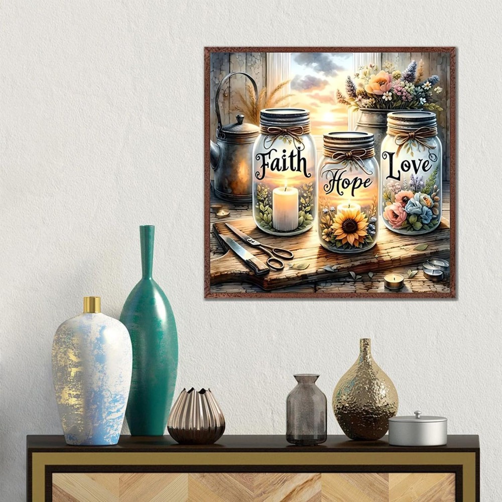 Faith Hope Love 5D Diamond Pai – обзор и цена Diamond Painting Kit
