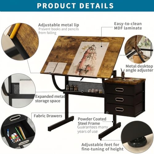 Adjustable Art Desk with Stora – обзор и цена Art & Craft Photos