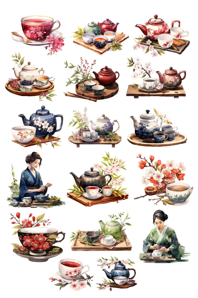 Cute Watercolor Tea Ceremony,  – обзор и цена Art Craft For 3 Year Old