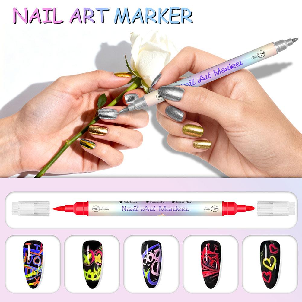 12 Colors Nail Art Marker Pens – обзор и цена Illustration Marker Set
