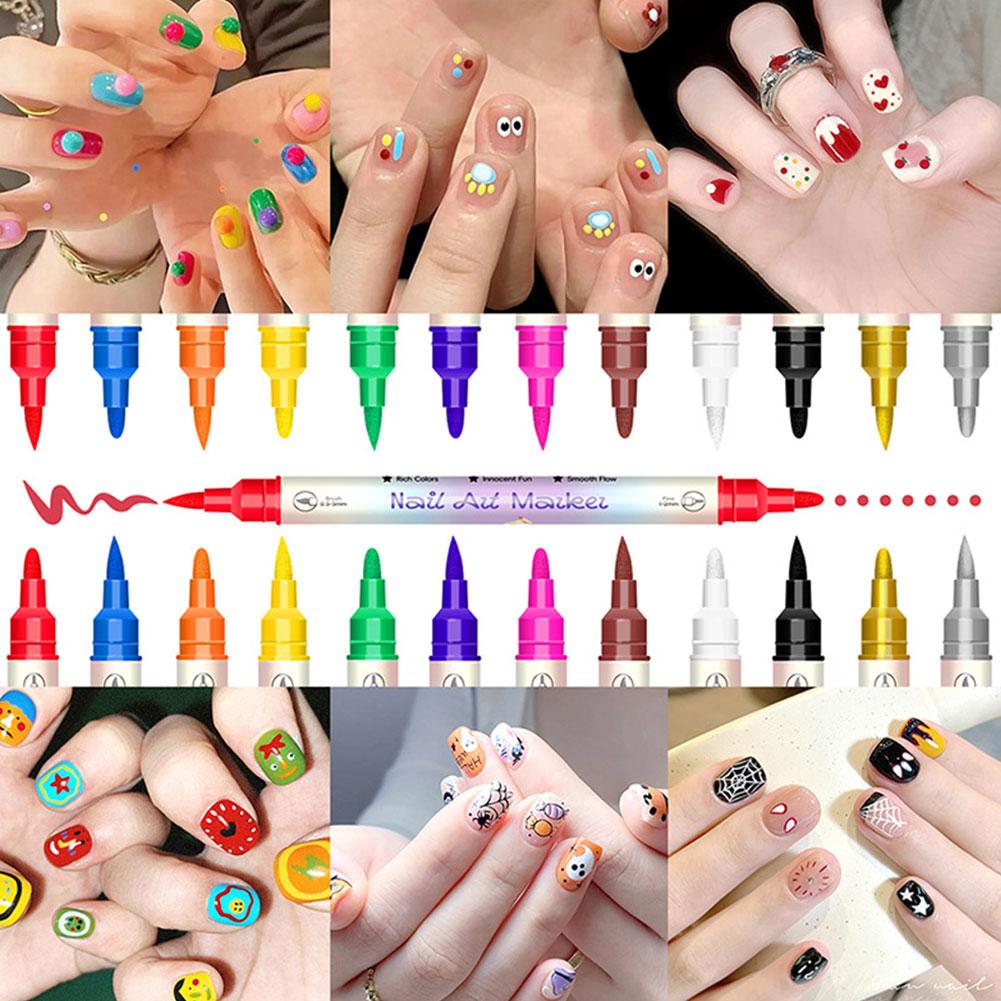 12 Colors Nail Art Marker Pens – обзор и цена Illustration Marker Set