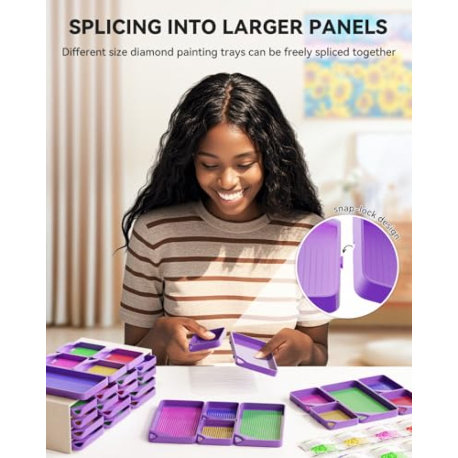 10-Piece Interlocking Diamond  – обзор и цена Diamond Painting Kit