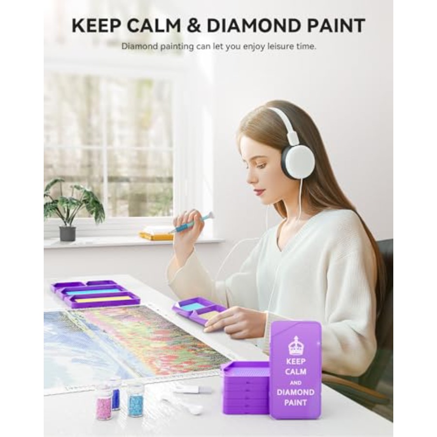 10-Piece Interlocking Diamond  – обзор и цена Diamond Painting Kit