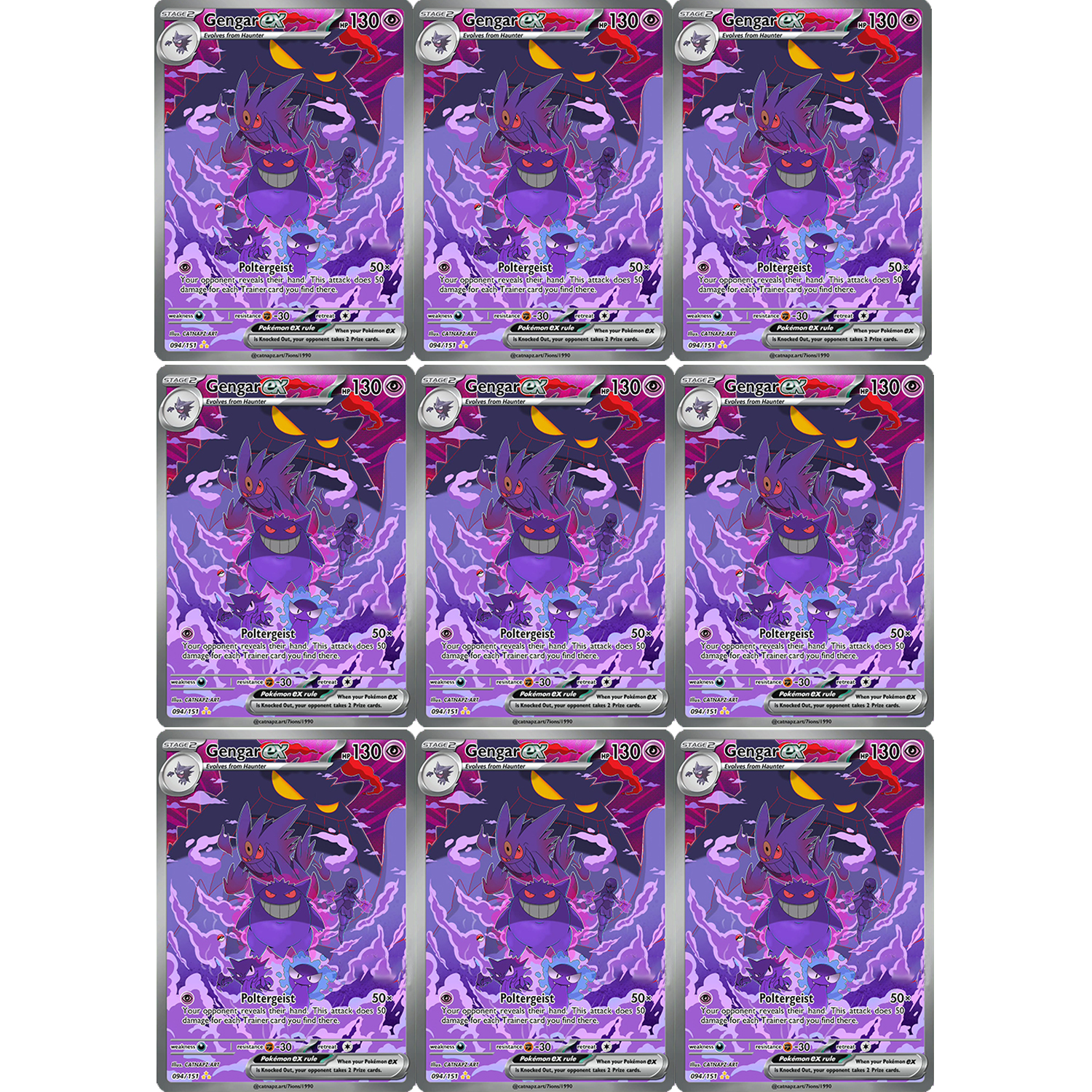 PKM PTCG Gengar Ex Card Evolut – обзор и цена Art Craft Games