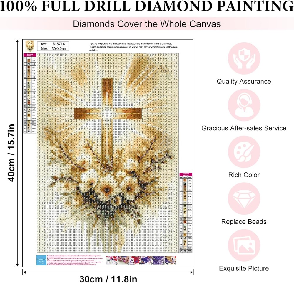 Religious Cross Diamond Art Ki – обзор и цена Diamond Painting Kit